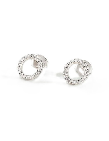 Boucles D'oreilles Rondou Agatha En Argent