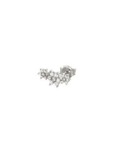Puce TRIOFLOR De AGATHA Argent Et Zirconium 02320664-136