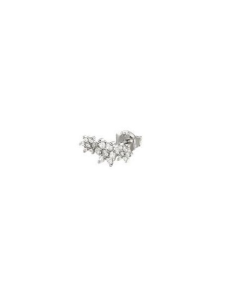 Puce TRIOFLOR De AGATHA Argent Et Zirconium 02320664-136