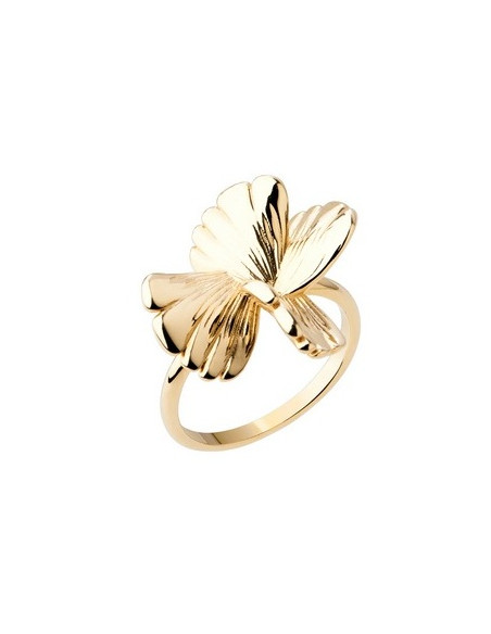 Bague Coquelicot De Saunier En Plaqué Or