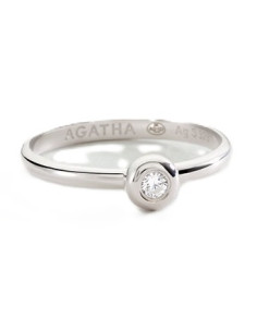 Bague Fine Agatha Odéon En Argent