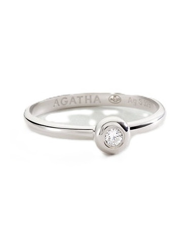 Bague Fine Agatha Odéon En Argent
