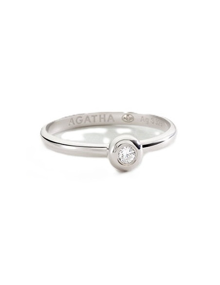 Bague Fine Agatha Odéon En Argent