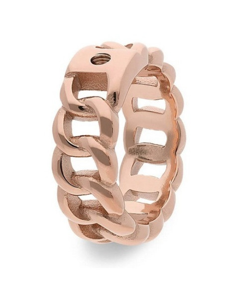 Bague Qudo En Acier Rosé Collection Liberi