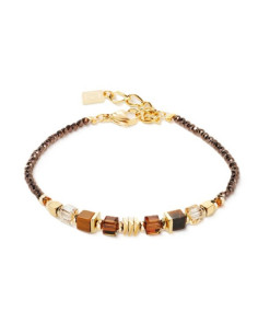 Bracelet Coeur De Lion Wave Cube Marron