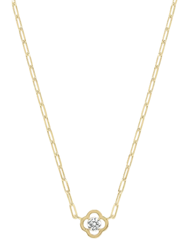 Collier Solitaire En Plaqué Or Charles Garnier Collection Légende