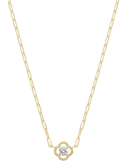 Collier Solitaire En Plaqué Or Charles Garnier Collection Légende