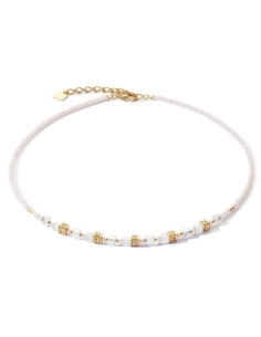 Collier Coeur De Lion Mini Cube Blanc
