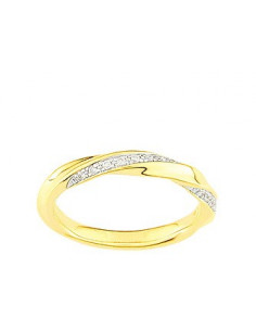 Alliance 20 Diamants Contemporaine bicolore 3C021BB4 3C021BB4