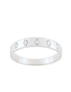 Alliance 7 Diamants contemporaine gris Or 3C170GB4 3C170GB4